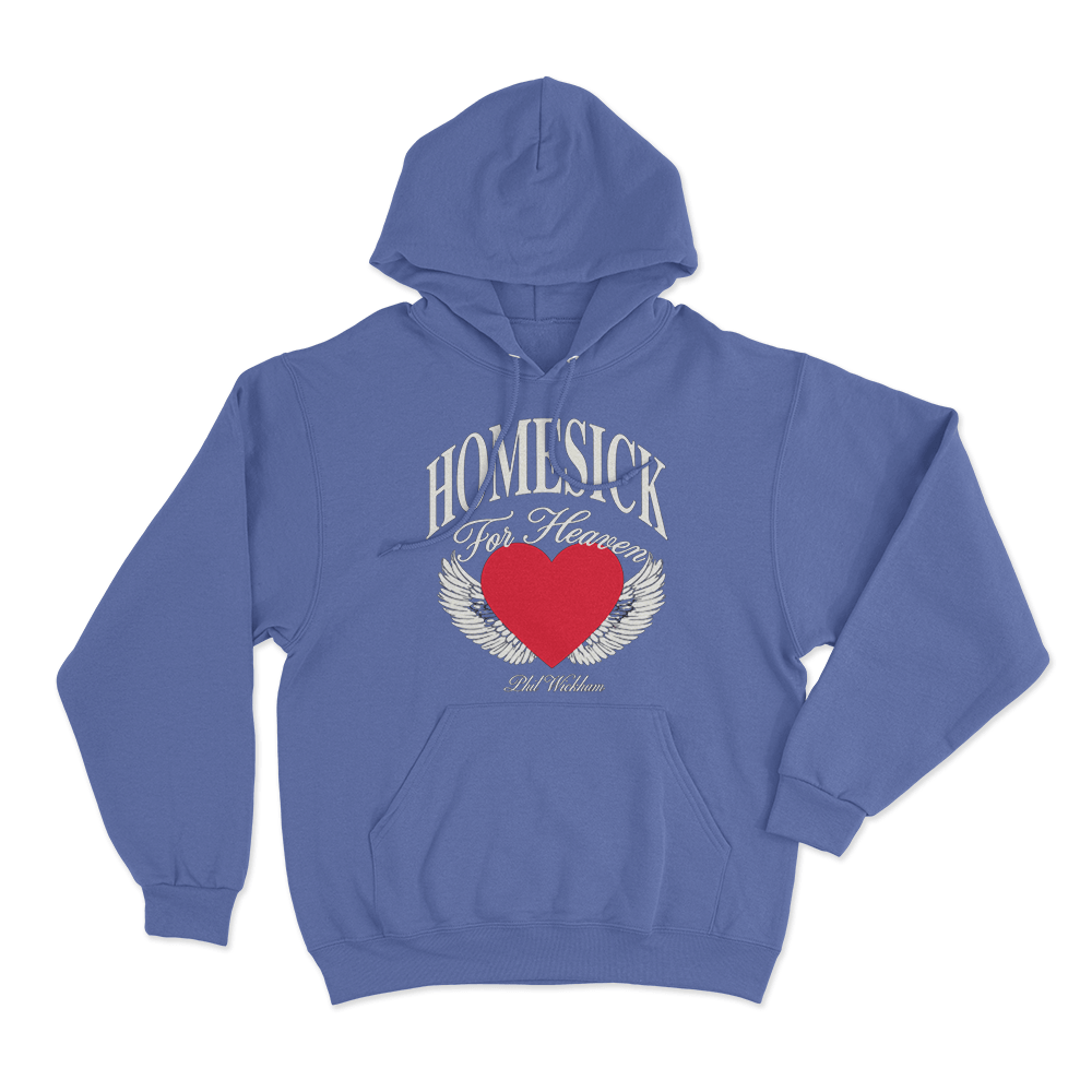 Heart Ache Unisex Hoodie Blue Heart Ache Unisex Hoodie Blue