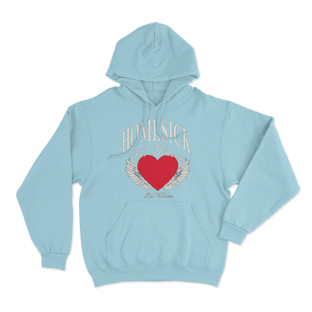 Heart Ache Unisex Hoodie Sky Blue Heart Ache Unisex Hoodie Sky Blue
