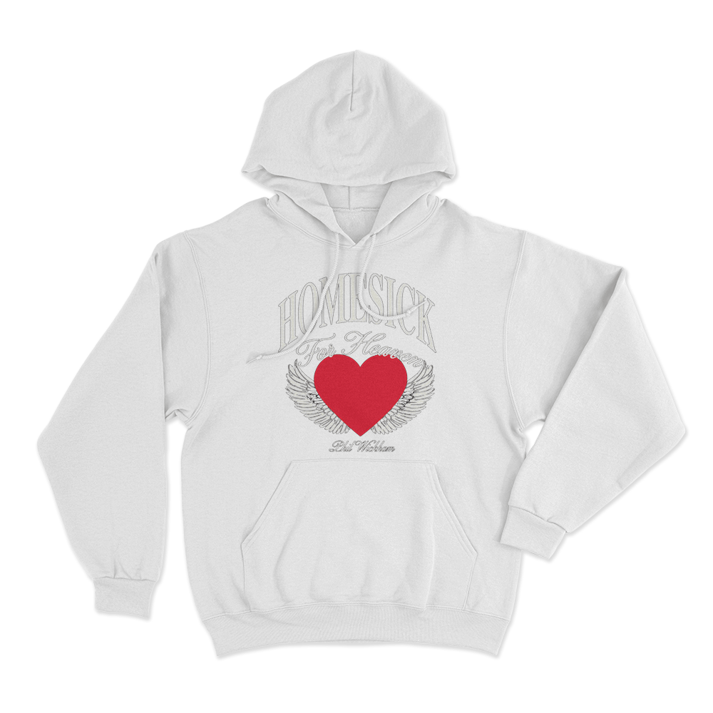 Heart Ache Unisex Hoodie White Heart Ache Unisex Hoodie White