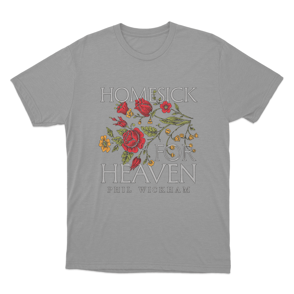 Homesick For Heaven Unisex T Shirt Grey Homesick For Heaven Unisex T Shirt Grey