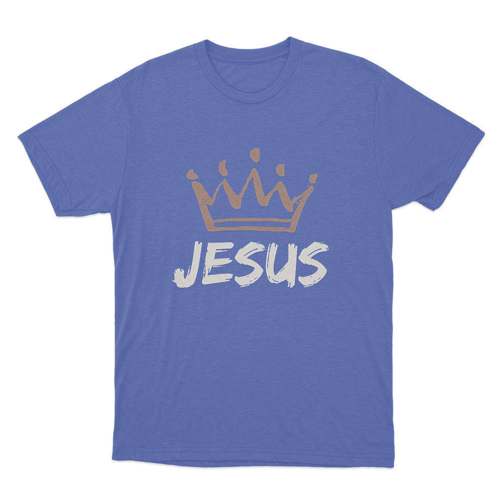 King Jesus Unisex T Shirt Blue King Jesus Unisex T Shirt Blue