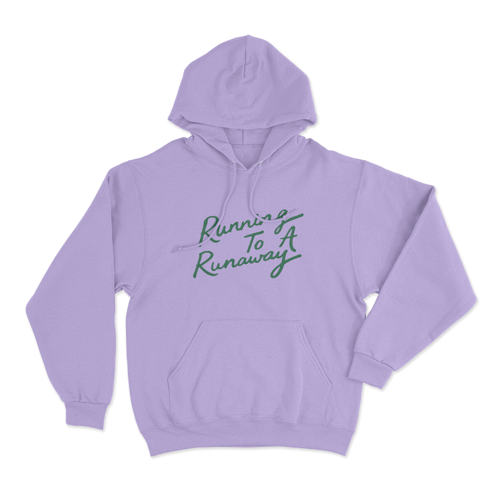 Running To A Runaway Unisex Hoodie Purple Running To A Runaway Unisex Hoodie Purple