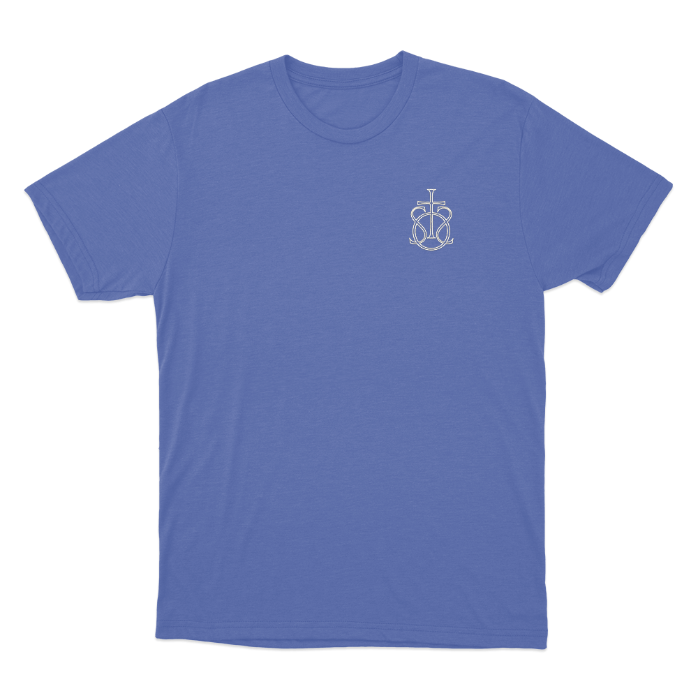 Song Of The Saints Monogram Unisex T Shirt Blue Song Of The Saints Monogram Unisex T Shirt Blue