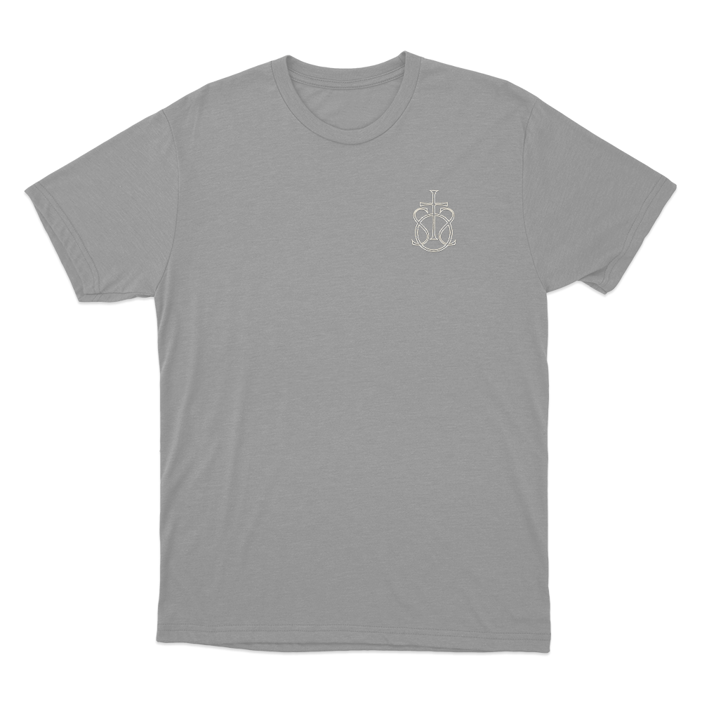 Song Of The Saints Monogram Unisex T Shirt Grey Song Of The Saints Monogram Unisex T Shirt Grey