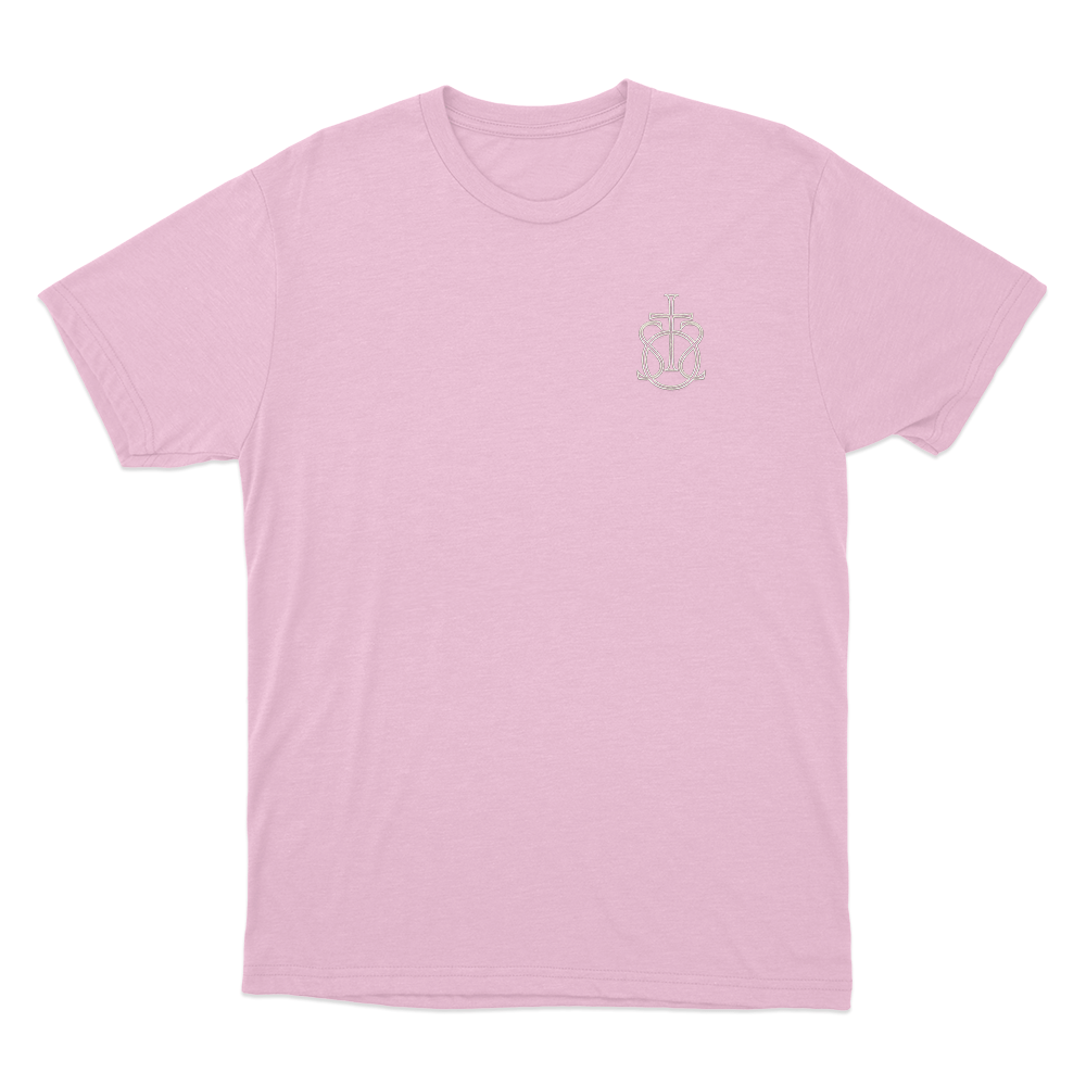 Song Of The Saints Monogram Unisex T Shirt Pink Song Of The Saints Monogram Unisex T Shirt Pink
