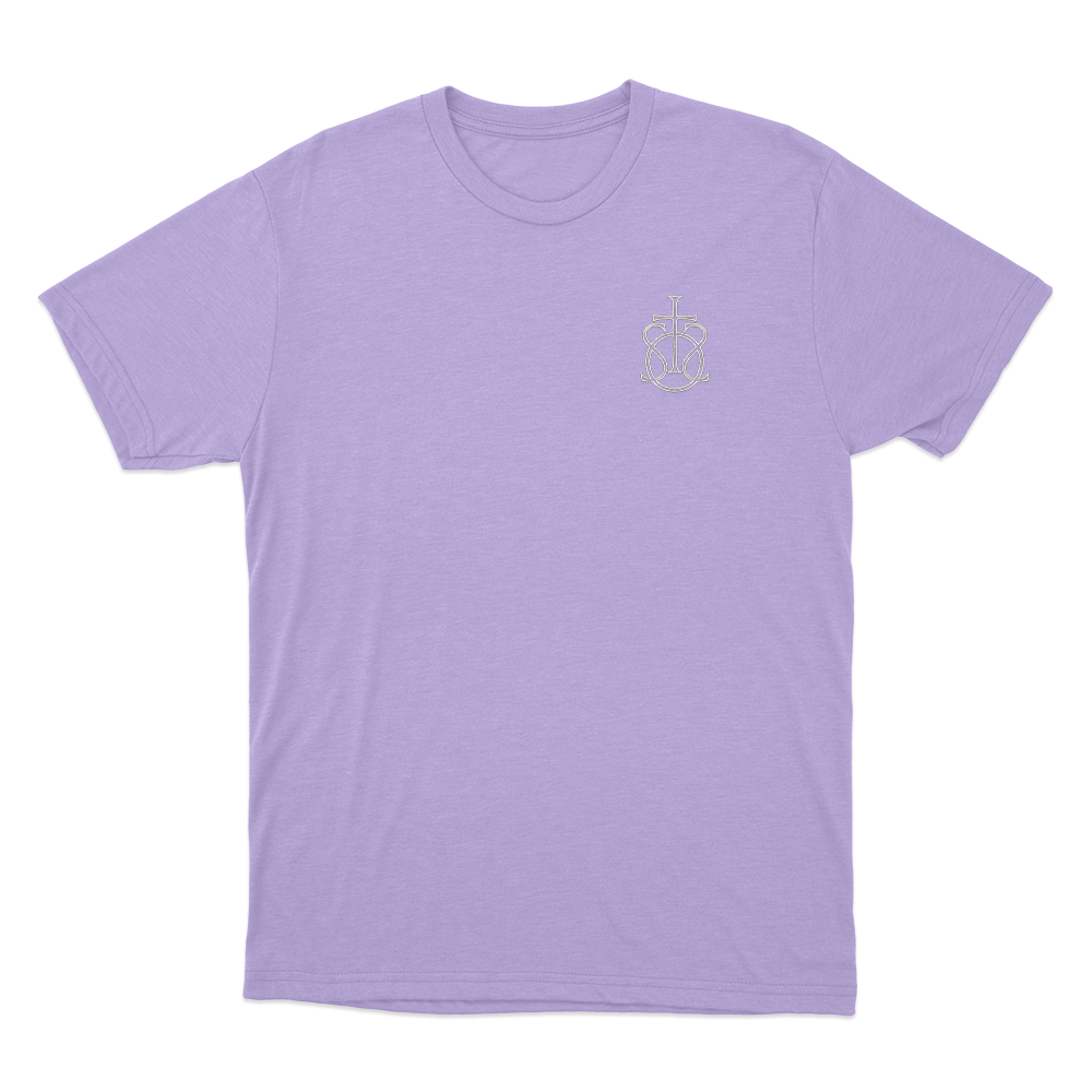 Song Of The Saints Monogram Unisex T Shirt Purple Song Of The Saints Monogram Unisex T Shirt Purple