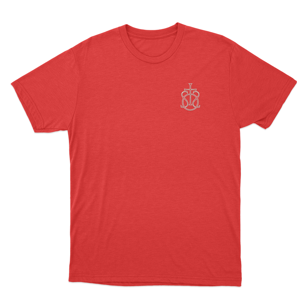 Song Of The Saints Monogram Unisex T Shirt Red Song Of The Saints Monogram Unisex T Shirt Red