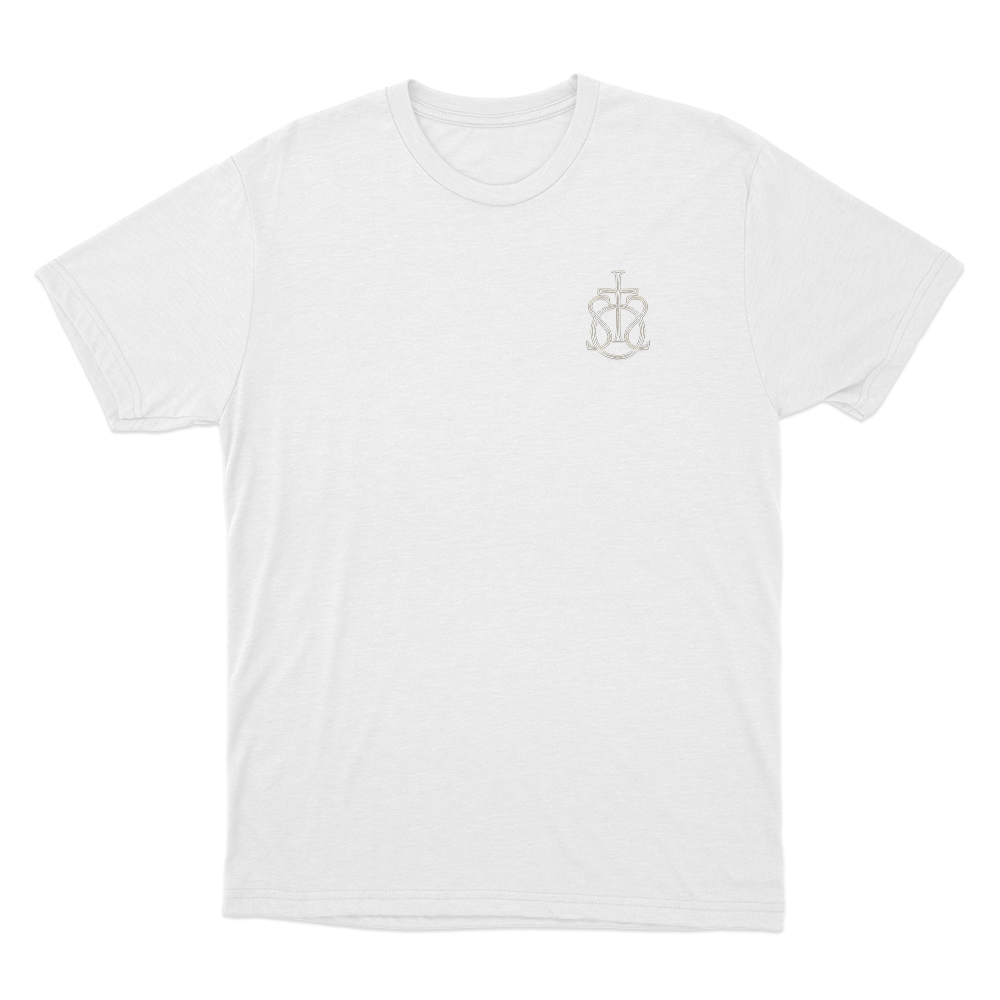 Song Of The Saints Monogram Unisex T Shirt White Song Of The Saints Monogram Unisex T Shirt White