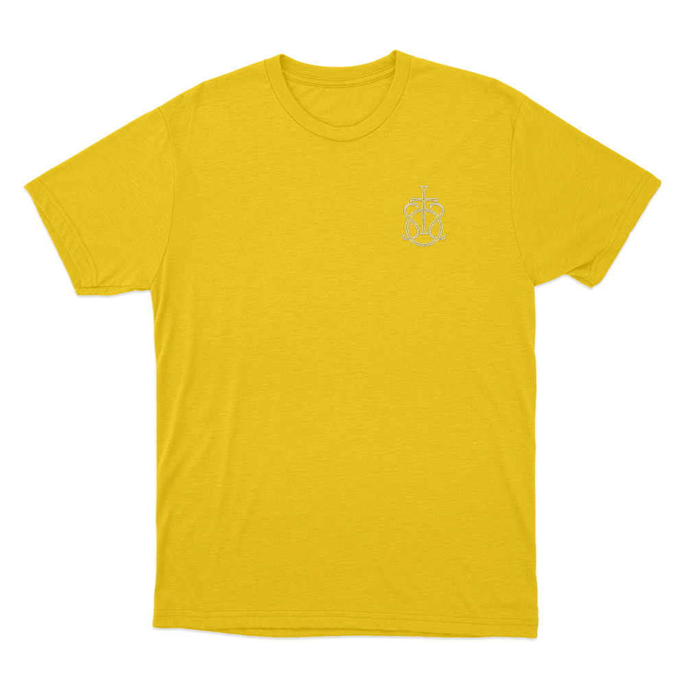 Song Of The Saints Monogram Unisex T Shirt Yellow Song Of The Saints Monogram Unisex T Shirt Yellow